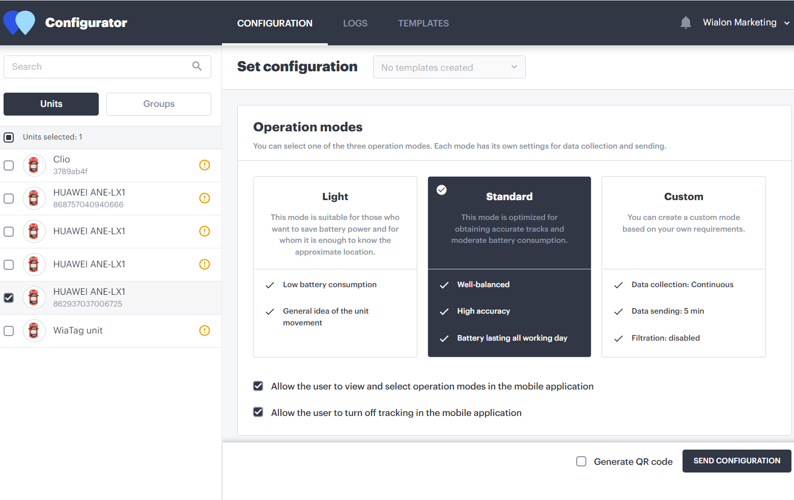 Configuratorsettingsmodeen